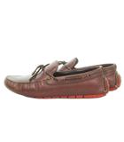 コールハーン COLE HAAN ゼログランド デッキシューズ モカシン レザー リボン 8.5 26.5cm 茶 ブラウン /MN7 ■GY19