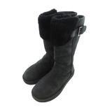 アグ オーストラリア UGG australia ロングムートンブーツ 裏ボア ラウンドトゥ USA6 23cm 黒 /UO ■GY19