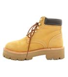 カミナンド caminando L'Appartement別注 マウンテンファーブーツ MOUNTAIN FUR BOOTS ショート レースアップ イエローヌバック レザー 5 ベージュ /GV ■GY19