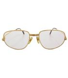 カルティエ Cartier ヴィンテージ トリニティ メガネ 眼鏡 メタルフレーム フルリム 54□18 ゴールドカラー 金色 /UO ■GY19
