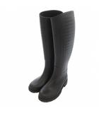 ボッテガヴェネタ BOTTEGA VENETA イントレチャート レインブーツ ラバーシューズ 長靴 36 黒 ブラック /UO ■GY19