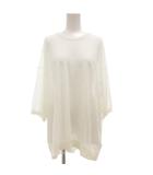 チノ CINOH 25SS コットン ビッグ ニット Tシャツ COTTON BIG KNIT T-SHIRT カットソー 七分袖 38 白 ホワイト 25SKN008 /GV ■GY19