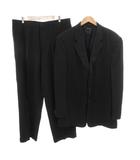 ジョルジオアルマーニ GIORGIO ARMANI スーツ セットアップ テーラードジャケット パンツ スラックス 3B シャドーストライプ 絹 シルク 56 ダークネイビー /JS ■GY19