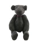 グッチ GUCCI ぬいぐるみ 人形 テディベア クマ GGキャンバス 総柄 ロゴ 黒 ブラック /XZ ■OH ■GY19