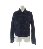 ラルフローレン RALPH LAUREN Gジャン デニムジャケット  2nd セカンド レザーパッチ 長袖 ロゴ XS 紺 ネイビー ■GY19 /MQ