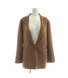 セオリー Theory 21AW 4EMPIRE WOOL ETIENNETTE ニットジャケット 長袖 シングル S 茶 ブラウン ■GY01 /MQ