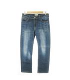 ビッグジョン Big John デニムパンツ ジーンズ テーパード ストレッチ ウォッシュ加工 32 青 ブルー /AO27 ■GY12