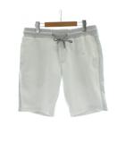 ウノピュウノウグァーレトレ リラックス 1PIU1UGUALE3 RELAX ブラッシュドスウェットハーフパンツ L グレー 白 ホワイト ボア 起毛 USB-23034 /PP ■GY19