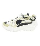 ドルチェ&ガッバーナ ドルガバ DOLCE&GABBANA airmaster スニーカー レザー 男の子 ボーイズ 30 19cm ベージュ 紺 ネイビー レースアップ ロゴ /MN4 ■GY19