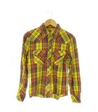 ティーエムティー TMT Big Holiday 長袖シャツ チェックシャツ ウエスタンシャツ S 黄 イエロー TSH-S1201 /AO23 ■GY03
