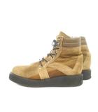 ホワイトマウンテニアリング White Mountaineering HINKES トレッキングシューズ ショートブーツ スエード コーデュロイ レザー レースアップ ロゴ アウトドア 26cm 茶 ブラウン /MN5 ■GY03