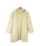 バーバリーズ Burberrys ヴィンテージ 90s ステンカラーコート ロング フード ダウンライナー付き 裏ノバチェック L ベージュ /AO12 ■GY44