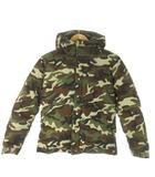 ダウンジャケット フーディー 01 緑 カーキ カモフラ柄 /AO8 ■GY01