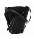 ヤーキ YAHKI ショルダーバッグ 斜め掛け レザー 黒 ブラック 巾着型 /FF ■GY03