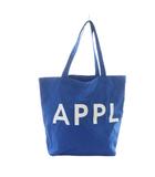 アップルバム APPLEBUM トートバッグ ハンド ロゴ 青 ブルー ■GY03 /MQ