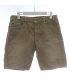 ロンハーマン ヴィンテージ  R.H.vintage ショートパンツ ハーフパンツ コーデュロイ ダメージ加工 ジップフライ S ベージュ /XZ ■GY03