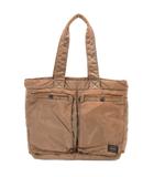 ポーター PORTER タンカー TANKER トートバッグ ナイロン ロゴ 茶 ブラウン /JS ■GY03