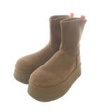 アグ UGG クラシック ディッパー Classic Dipper ムートンブーツ ショートブーツ ボア スエード 厚底 切り替え ロゴ US5 22㎝ 茶色 ブラウン 1144031 /XZ ■GY19
