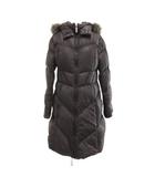 タトラス TATRAS ダウンコート ロング丈 ラクーンファー 36 黒 ブラック /JS ■GY19