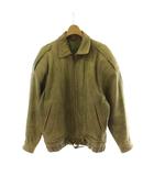 ルチアーノバルベラ LUCIANO BARBERA レザージャケット ラムレザー 羊革 ライダース  M ベージュ 長袖 ジップアップ エポレット C-OY1002 /PP ■GY01