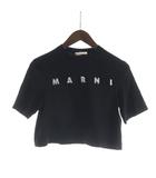 マルニ MARNI M00947 23AW Tシャツ カットソー 半袖 スパンコール 12 黒 ブラック ■GY44 /MQ