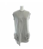 マルニ MARNI M01020 24SS ワンピース スウェット ノースリーブ フリル 10 グレー ■GY44 /MQ