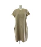 Sマックスマーラ 'S Max Mara ワンピース ベージュ 半袖 クルーネック ひざ丈 /PP ■GY64