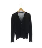 プラダ PRADA 19AW カーディガン Vネック カシミヤ シルク混 36 ブラック /DO ■GY42