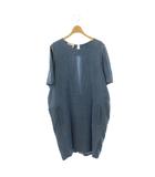アクネ Acne ワンピース 半袖 シャンブレー 40 ネイビー /DO ■GY99