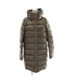 ヘルノ HERNO ダウンコート アウター ナイロン ミドル フード ジップアップ 42 茶色 ブラウン PI0359D-12017-2700 /XZ ■GY19