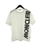 モンクレール MONCLER MAGLIA T-SHIRT Tシャツ M 白 ホワイト 半袖 ロゴプリント ラウンドネック カットソー F20918C760108390Y /PP ■GY19