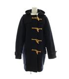 マーガレットハウエル MARGARET HOWELL ヴィンテージ 英国製 ダッフルコート アウター ウール ミドル フード トグルボタン 紺 ネイビー MH-037280 /XZ ■GY19