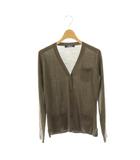 Sマックスマーラ 'S Max Mara ニットカーディガン ウール 薄手 Vネック 長袖 XS カーキ /HK ■GY19