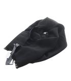 エンポリオアルマーニ EMPORIO ARMANI マフラー ストール ウール カシミヤ混 ロゴ 総柄 ブラック /SR ■