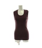 セリーヌ CELINE タグ付き ノースリーブ ニット ウール M 紫 パープル カットソー タンクトップ ラメ糸 ヴィンテージ 231530254 /PP