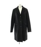 ジェイクルー J.CREW チェスターコート ウール カシミヤ混 黒 ブラック ロング丈 /PP ■GY19