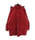 ポロ バイ ラルフローレン Polo by Ralph Lauren CARE LABEL ヴィンテージ ダウンジャケット コート アウター ミドル フード ジップアップ M 赤 レッド /XZ ■GY42