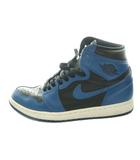 ナイキ NIKE エアジョーダン1 レトロ ハイ OG ダークマリーナブルー AIR JORDAN 1 RETRO HIGH OG Dark Marina Blue スニーカー US8.5 26.5cm 青 ブルー 黒 ブラック 555088-404 /SS ■OS ■GY01