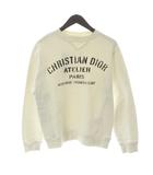 ディオール Dior ATELIER アトリエロゴ クルーネック スウェット トレーナー XXS 白 ホワイト 043J655A0531 /MW ■GY19