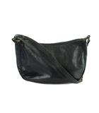 ショルダーバッグ 斜めがけ ロゴ レザー 黒 ブラック ■GY19 /MQ