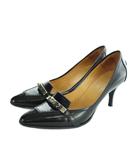 エルメス HERMES ケリー パンプス ハイヒール レザー ポインテッドトゥ 35.5 黒 ブラック ■GY19 /MQ