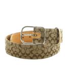 コーチ COACH シグネチャー キャンバス ベルト バックル M ベージュ 8573 /MI ■GY19