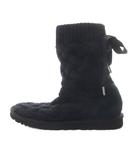 アグ オーストラリア UGG australia ISLA ニットブーツ リボン 23cm 黒 ブラック1008840 /SR ■GY64