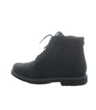 ティンバーランド Timberland TB1A44ZN015 Alden Brook Mid Zip Up Waterproof Boot ショートブーツ ロゴ スエード 27cm 黒 ブラック ■GY18 /MQ