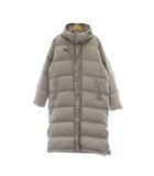 プーマ PUMA ベンチコート ダウン M グレー ダブルファスナー フード付き /AU ■GY69