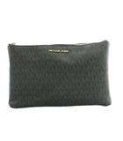 マイケルコース MICHAEL KORS クラッチバッグ セカンドバッグ MKロゴ 総柄 黒 ブラック /SS ■OS ■GY01