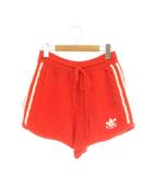 グッチ GUCCI × adidas アディダス 22AW スリーストライプス ニット ショート パンツ ハーフパンツ トレフォイロゴ L オレンジ 693835 /SY ■OS