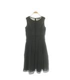 フォクシー FOXEY 24年 Dress Lgende ワンピース ノースリーブ ミモレ 42 黒 ■GY19 /SY ■OS