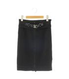 グッチ GUCCI 233349 タイトスカート フロントジップ 40 ブラック /ES ■GY19
