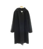 マックスマーラ MAX MARA 白タグ ロング コート フード ウール カシミヤ混 38 ブラック 黒 /ES ■GY19